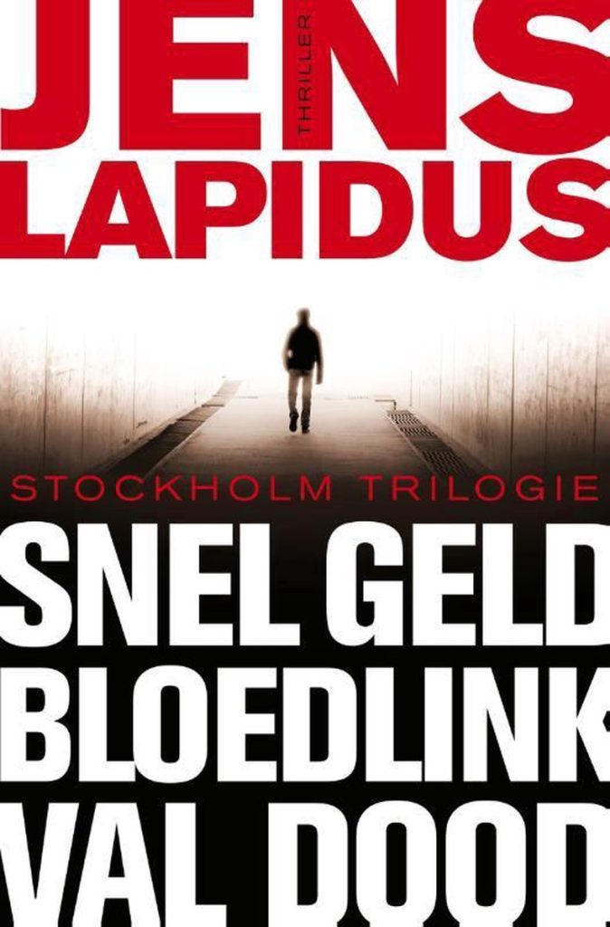 zweedse boeken:  de cover van de stockholmtrilogie van jens lapidus