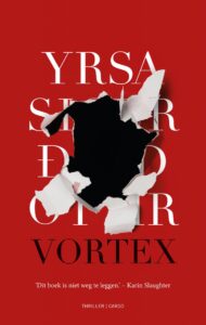 De cover van het IJslandse boek Freyja en Huldar 2 Vortex van schrijfster Yrsa Sigurdardottir