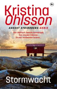 de cover van het boek stormwacht uit de august strindberg serie van kristina ohlsson