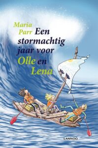 de cover van het noorse boek een stormachtig jaar voor olle en lena van Maria Parr