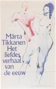 de cover van het boek het liefdesverhaal van de eeuw marta tikkanen