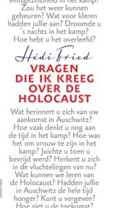 de cover van het boek vragen die ik kreeg over de holocaust van de zweedse schrijver hedi fried