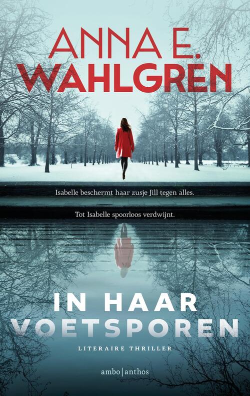 de cover van de scandinavische thriller in haar voetsporen van anna e wahlgren