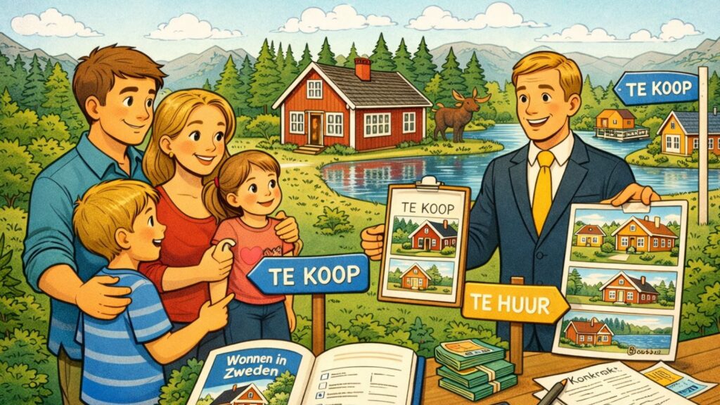Emigreren naar Zweden stap 2 huis kopen of huren