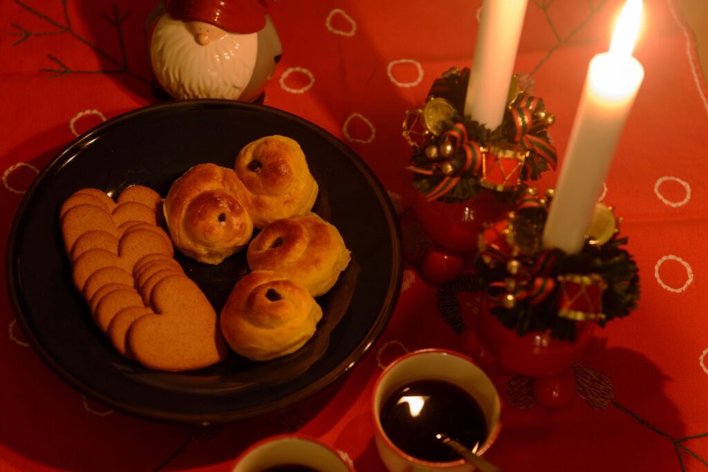 Een Zweedse lussebulle