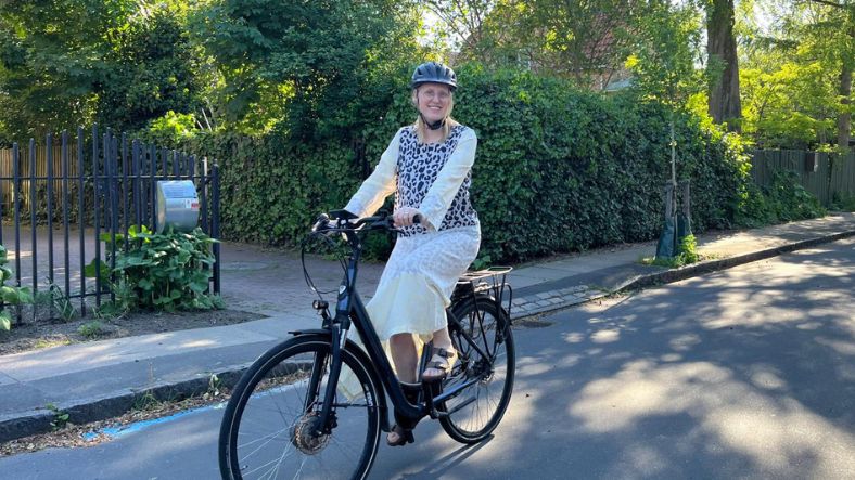 eleonore fenne op de fiets in denemarken